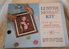 VINTAGE RARE NEW OLD STOCK BY CREATIVE CORNER POODLE MOSAIC PICTURE KIT ~