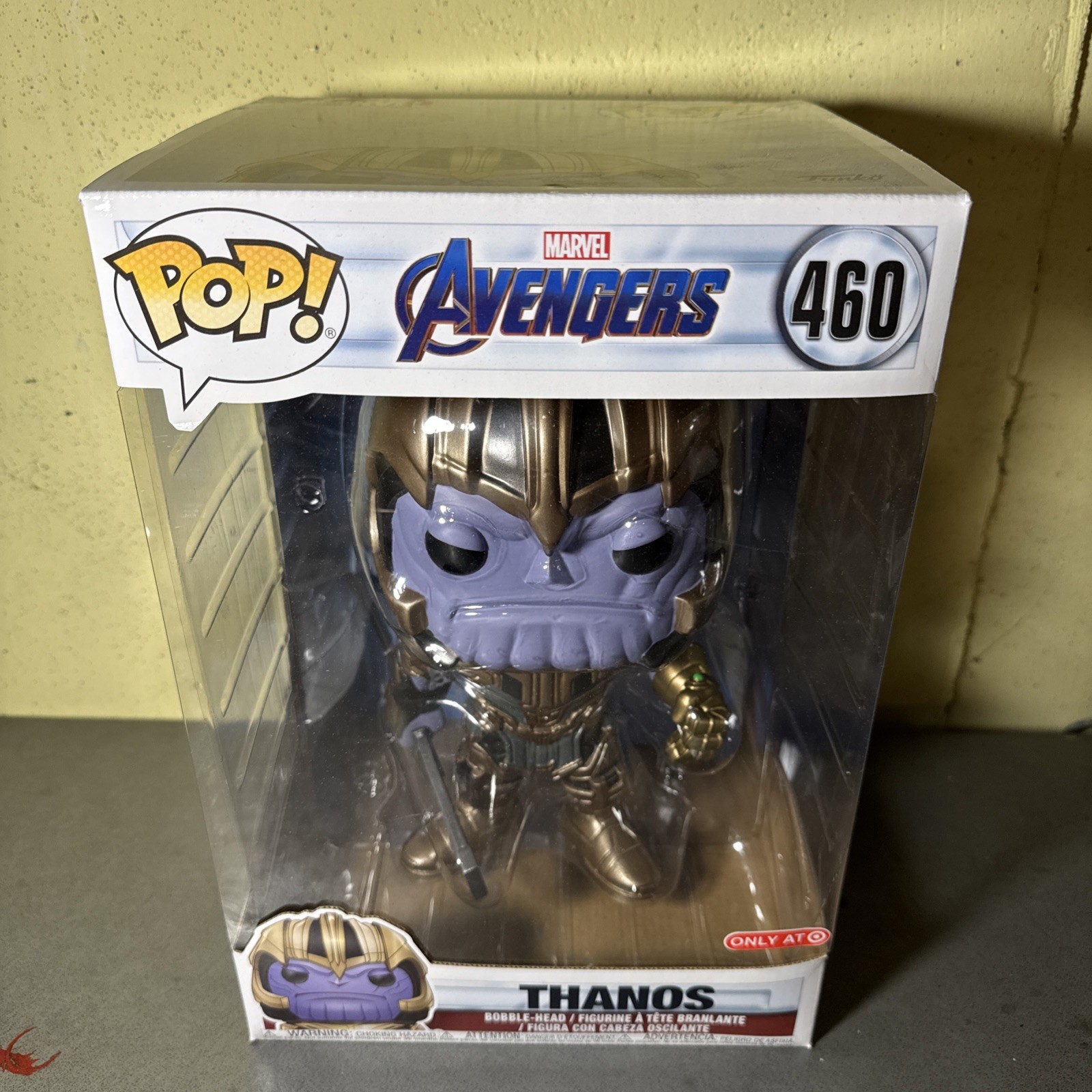 Thanos Marvel Avengers Endgame Funko POP! #460 Large 10"in S