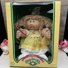 Vintage Cabbage Patch Doll Official Box 1983 1984 Olive Pearl Wheat Green Eyes