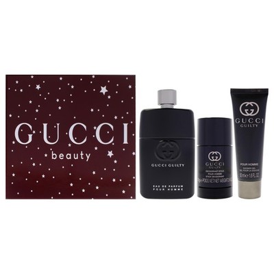 Set-Gucci Guilty M 3pc. Set 3.0 edp spr/ 1.7 shower gel/ 2.5 deodorant