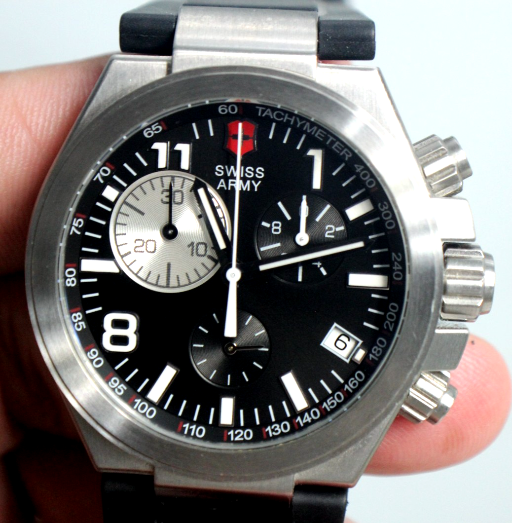 Vintage SWISS ARMY Victorinox Chronograph Quartz Men's Watch