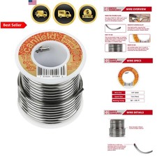 Stained Glass Solder Tin Lead 1Lb Spool DIY Art Craft Supplies