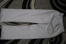 Men s Gray Cotton Fleece Jogger Sweatpants Solid Tapered Leg 27W S