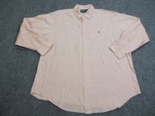 Vintage Ralph Lauren Shirt Mens 2XL Pink Yarmouth Oxford Classic Fit Button Down