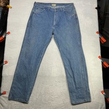 Vintage Route 66 Jeans Men's Blue Denim High Rise Straight USA Made - 37x32.5
