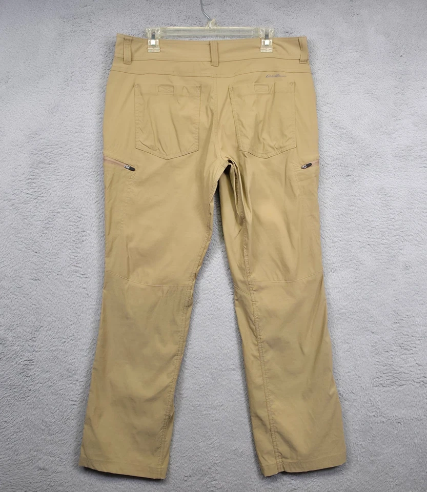 Pantalones cargo Eddie Bauer para hombre 34x32 bronceados primera ascensión reforzados rodilla senderismo deporte Foto 2 de 4