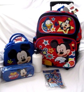mickey rolling backpack