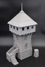 Tabletop Terrain Defense Tower Garrison Dnd RPG wargame skirmish 28-32mm