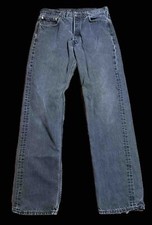 Vintage 90s Levi’s 501-0660 Black Denim Jeans Made in USA 33x34