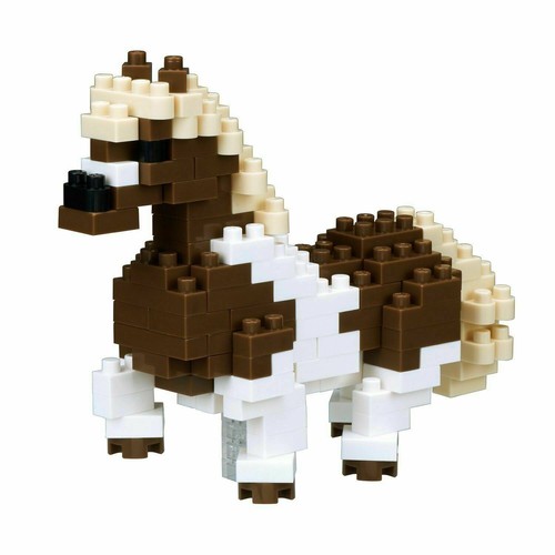 Nanoblock Pony Building Kit 150 Piece Set Brown and White NBC221 BRAND NEW - Picture 2 of 6