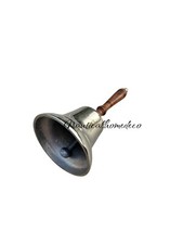 Personalized Handheld Aluminium Ringing Bell-Decorative Bell With Wooden Handle