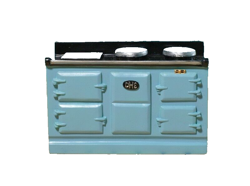 Dolls House Aga Blue Large Resin Kitchen Cooker Appliance Miniature 1:12th Scale