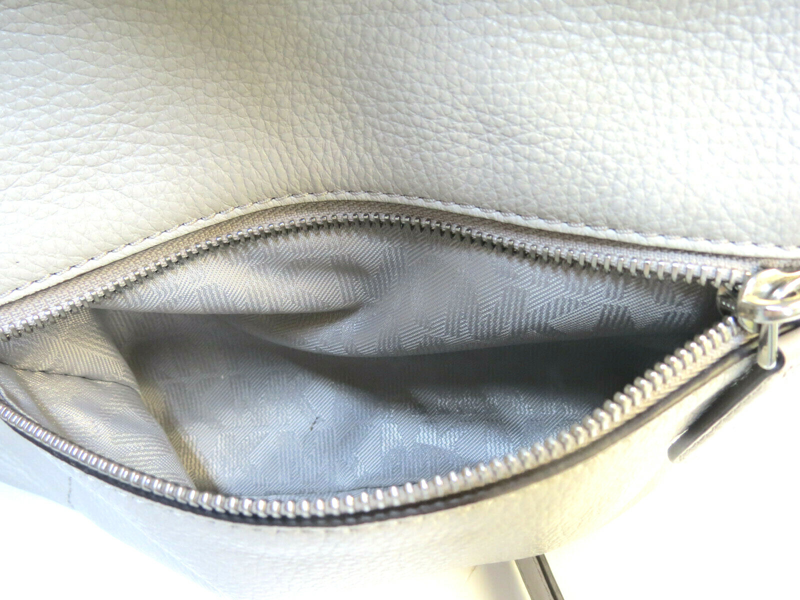 Michael Kors Cement Leather Hyland Medium Convertible Messenger  