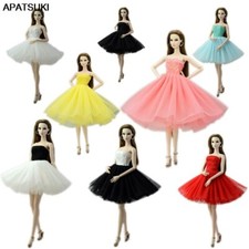 Fashion Doll Clothes Short Ballet Dress For 11.5" Doll Outfits Evening Dress 1/6