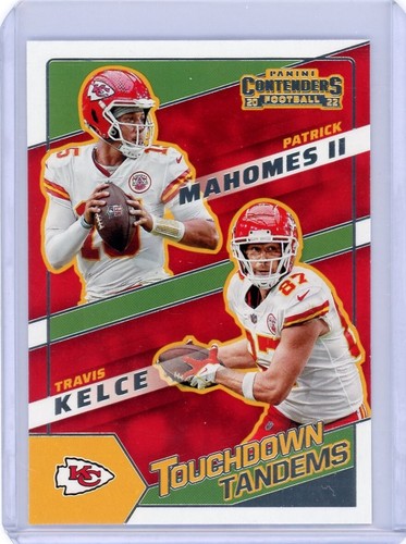 2022 Patrick Mahomes-Travis Kelce Touchdown Tandems panini contenders #TDT-KC - 第 1/2 張圖片