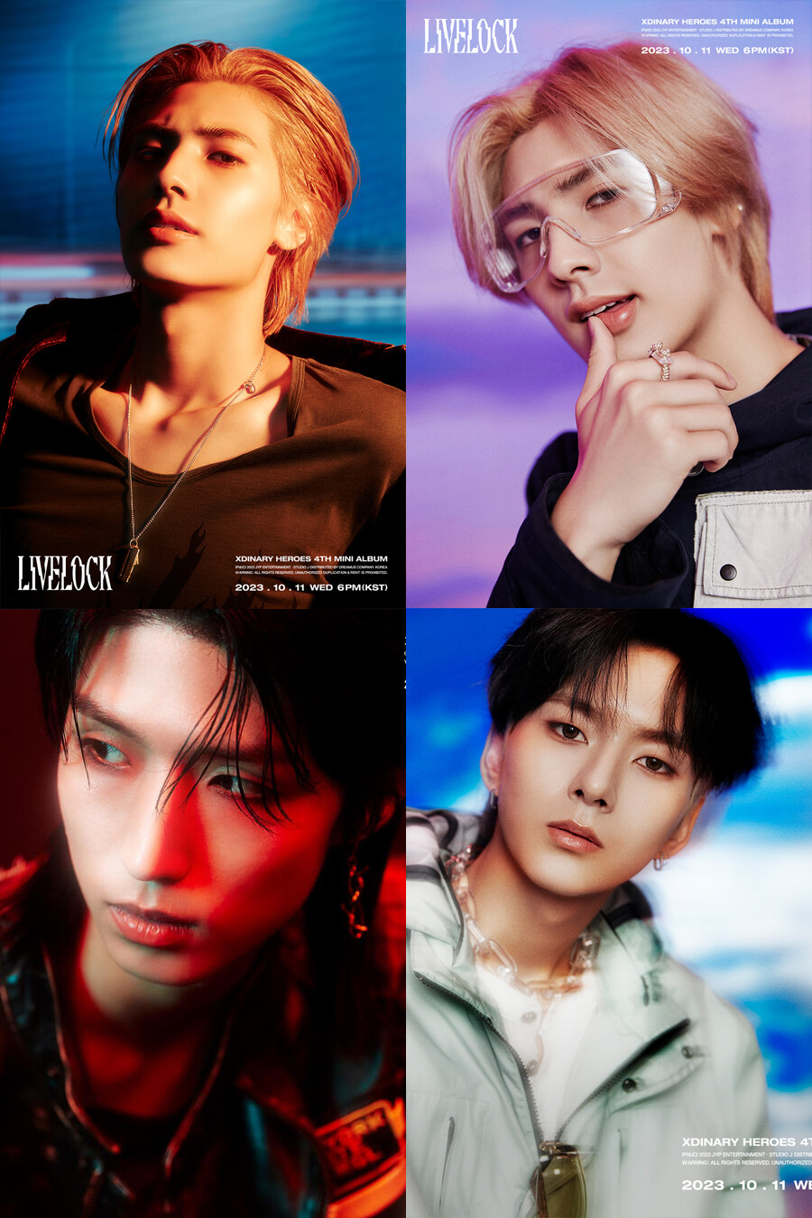 XDINARY HEROES [LIVELOCK] 4th Mini Album CD+Photo Book+4Card+Lyric ...