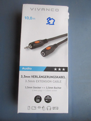 3,5mm Verlängerungskabel 10m AUDIO / S4K9Nr.33