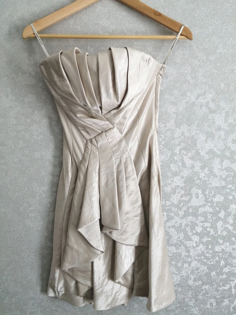 Karen millen cheap champagne dress