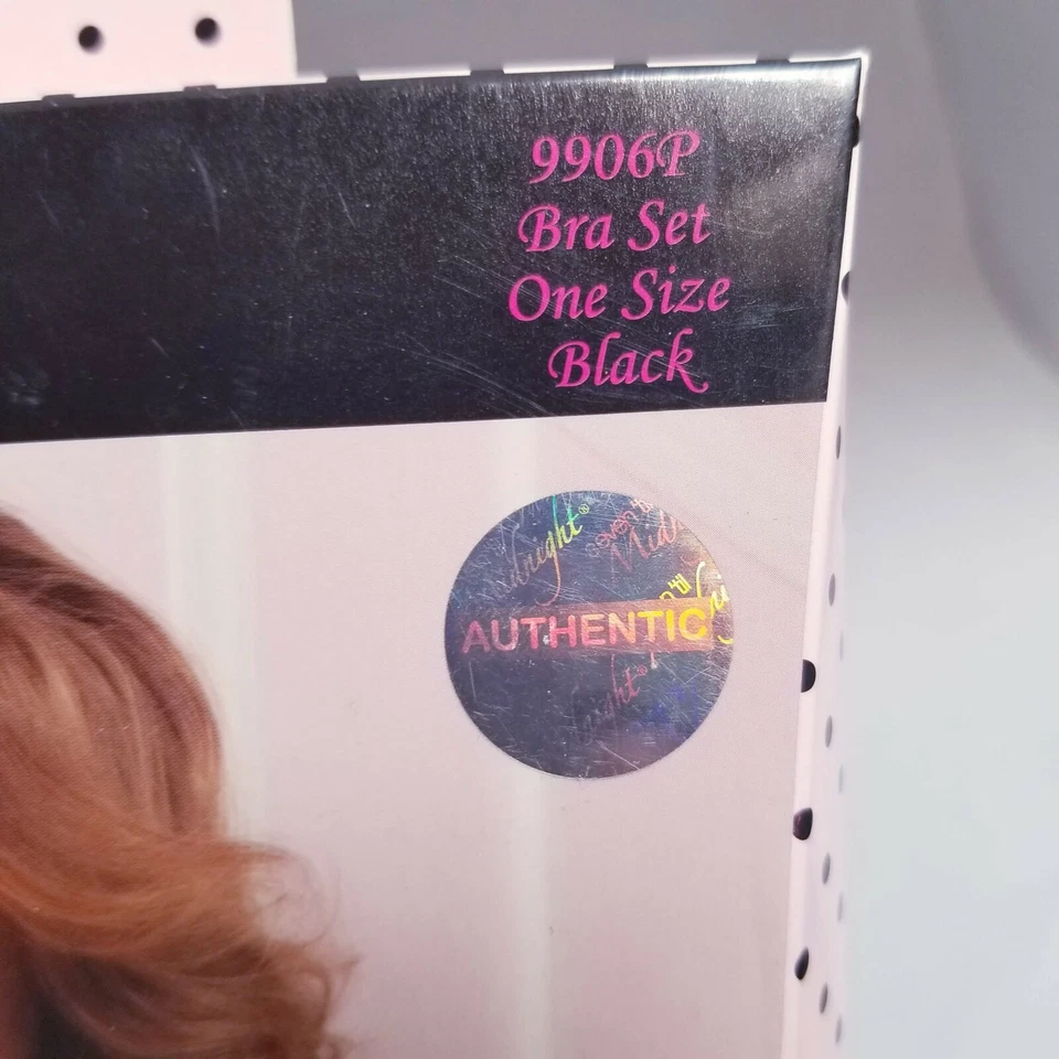 Conjunto de sujetador y tanga Seven 'Til Midnight Slim cerca negra talla S malla triángulo encaje Foto 4 de 4