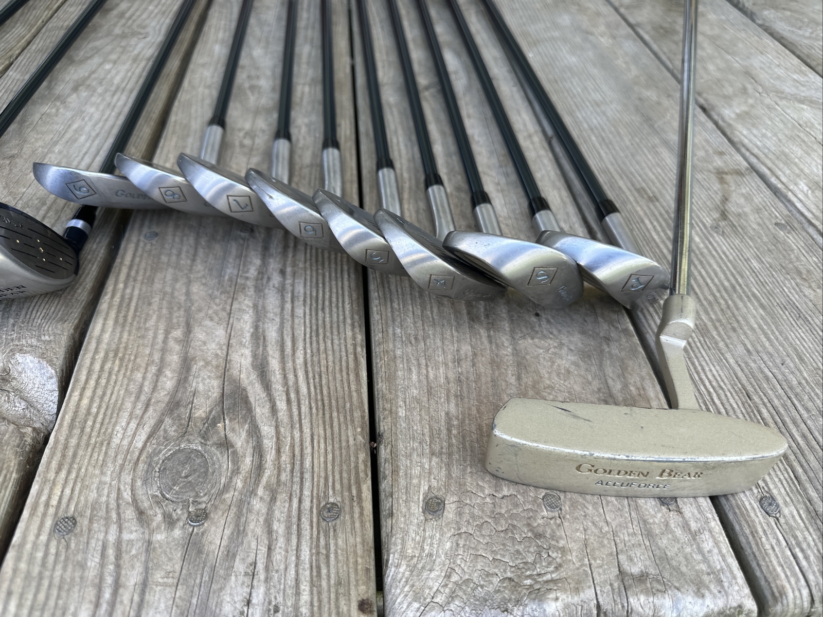 GOLDEN BEAR ACCUFORCE 12 CLUB GOLF SET FLEX GRAPHITE SHAFTS 8 Irons 135 Woods eBay