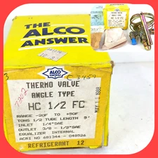 ALCO Controls HC 1/2 FC Thermo Valve Angle Type Refrigerant-12 HC-1/2-FC