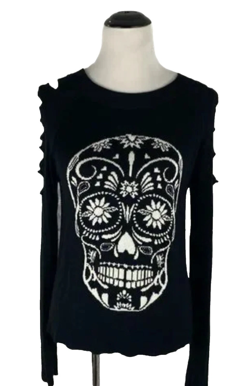 Suéteres para mujer Sólido de cráneo