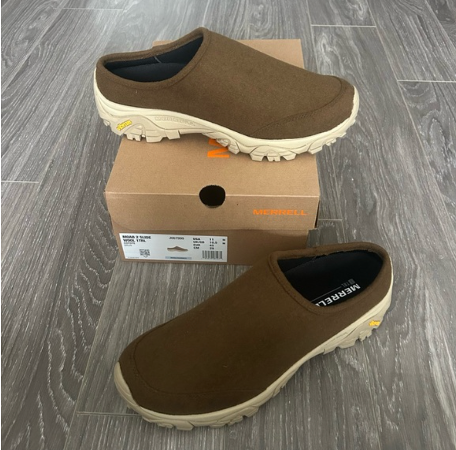 Merrell Moab 2 Slide Lana Suole Vibram Uomo Taglia 11 NUOVE