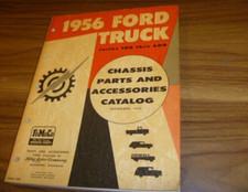 1956 Ford F-series F-250 Truck Chassis Parts Accessories Catalog Manual