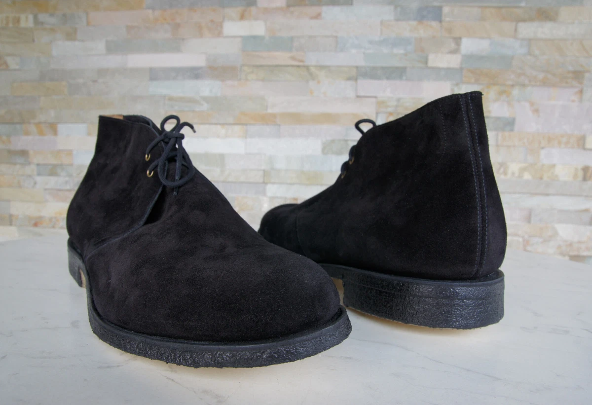 Botines Church's EU 45 UK 11 SAHARA De Crepé Negros NUEVOS Antiguo PVPR 870€
