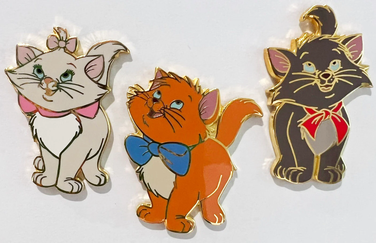 Marie, Berlioz & Toulouse Aristocats 3 Pin Set Disney Pin B06 | eBay