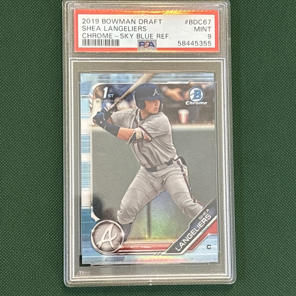 2019 Bowman Draft - Chrome Shea Langeliers #BDC-67 Sky Blue