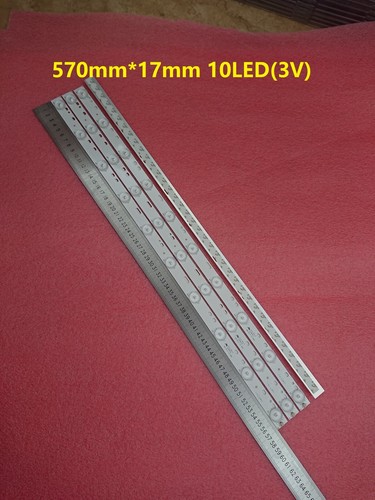 3 PCS*10 LEDs*3V 32" TV Monitor Universal LED Backlight Strip Optical Lens 570mm - Picture 4 of 5