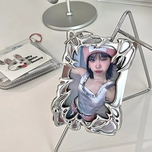 Electroplate Creative Plasitic Frame Kpop Photo Binder Idol Photo Card Holder - Picture 24 of 24