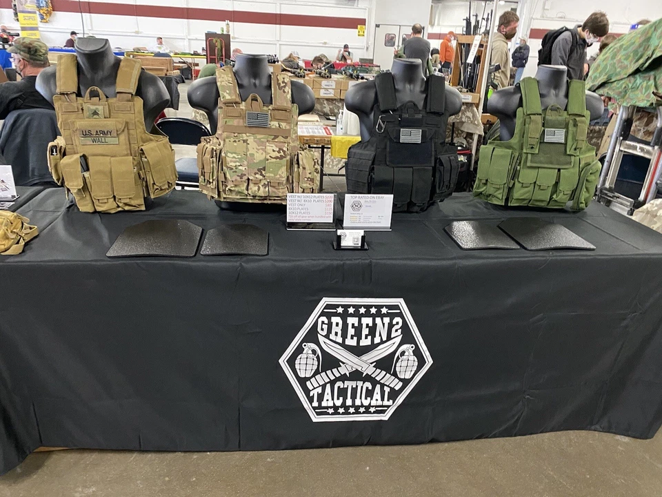 Chaleco táctico Coyote Tan FDE soporte de placa con 2 placas curvas 8x10 - Nivel III Foto 3 de 4