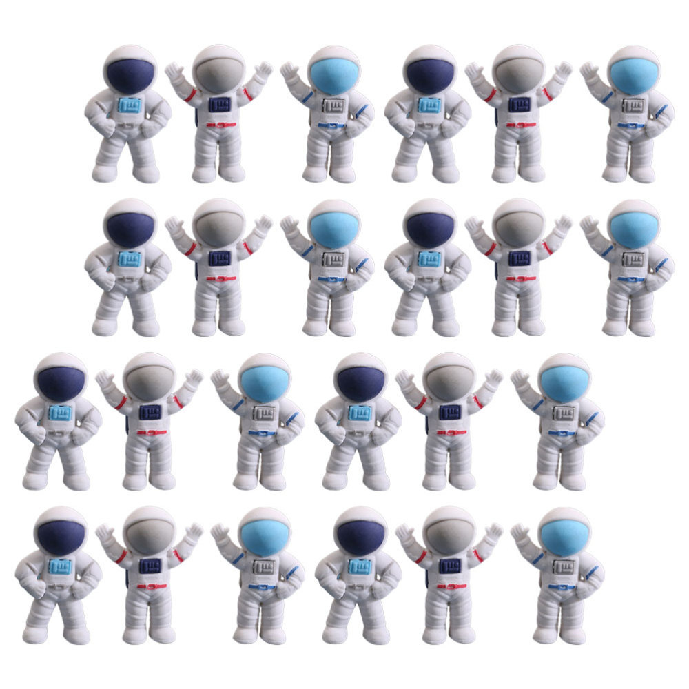 24 Pcs Astronaut Erasers Bulk Mini Figurines Kawaii Gift Child
