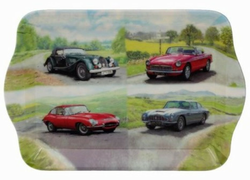 Small Snack Tray, featuring 4 Classic Cars, from the Leonardo range.