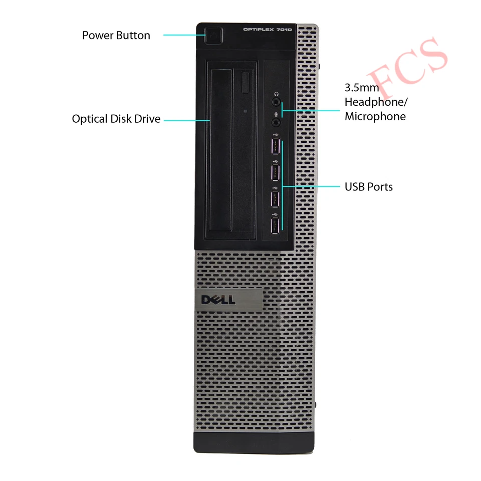 Dell Optiplex Core i5 4GB RAM 240GB SSD Windows 10 Desktop PC - Image 3 of 4