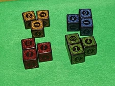 Antique Style  Dice Set of 12- Poly RPG DnD / AD&D Pathfinder D6
