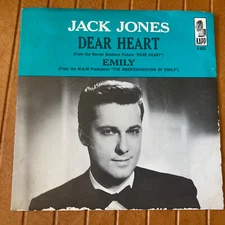 DEAR HEART EMILY JACK JONES VINYL 45 7" RECORD PICTURE SLEEVE ONLY 1964 KAPP