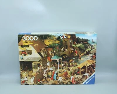🧩INNEN NEU: die Niederländischen Sprichwörter Brueghel d.Ä. Puzzle 3000 jigsaw - Bild 1 von 4