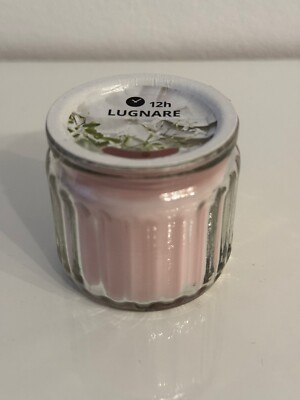 IKEA LUGNARE Duftkerze im Glas   2er Set   Aromakerze Jasmin  12h- Geschenkidee