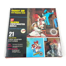 Talking View-Master GAF Raggedy Ann and Raggedy Andy 3 Reel Set AVB406 Sealed