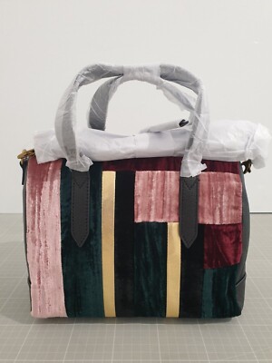 Fossil Sydney Satchel Black Patchwork Damentasche (SHB2866191