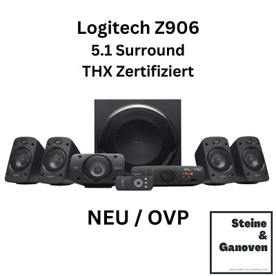 Logitech Z906 3D Stereo Lautsprecher THX Dolby 5.1 Surround Sound und 500 Watt