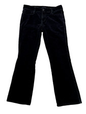 Calvin Klein Women's Bootcut Mid-Rise Corduroy Jeans Classic Fall Black Size 10