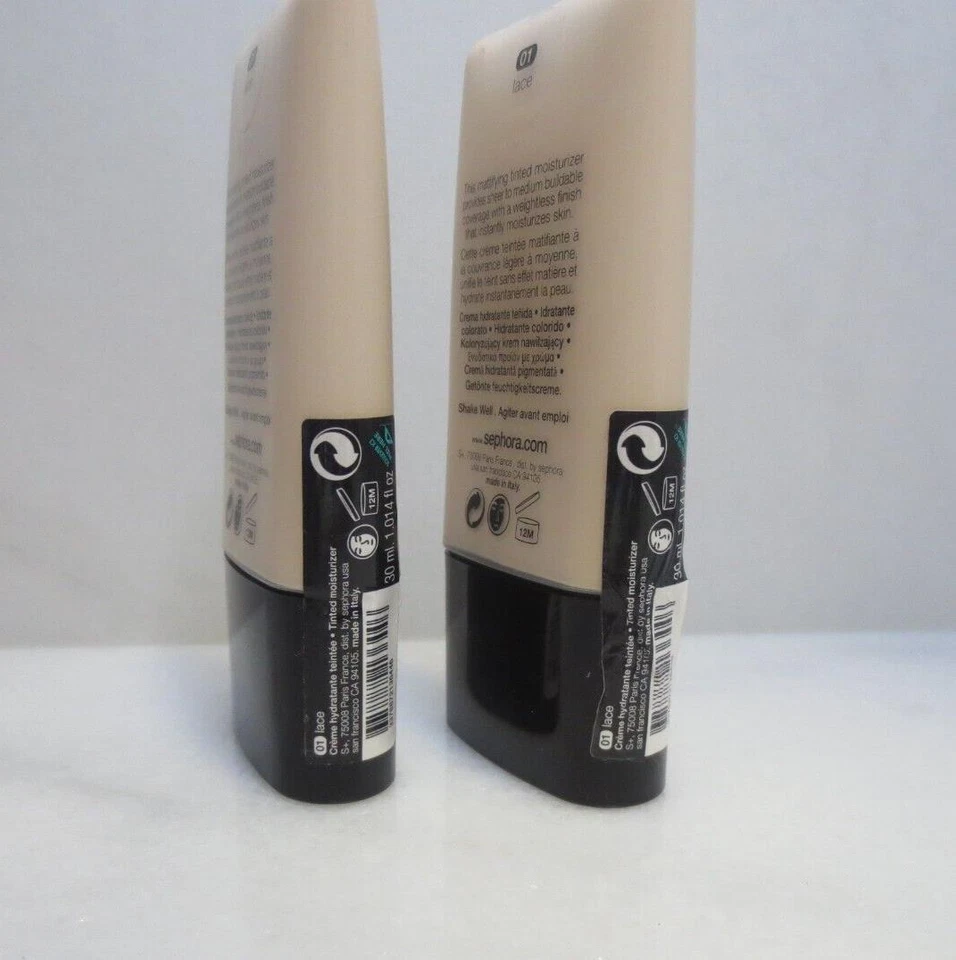 SEPHORA HIDRATANTE MATTE PERFECTION COLORIDO 01 RENDA 1,014 FL OZ LOTE DE 2 - Imagem 2 de 3