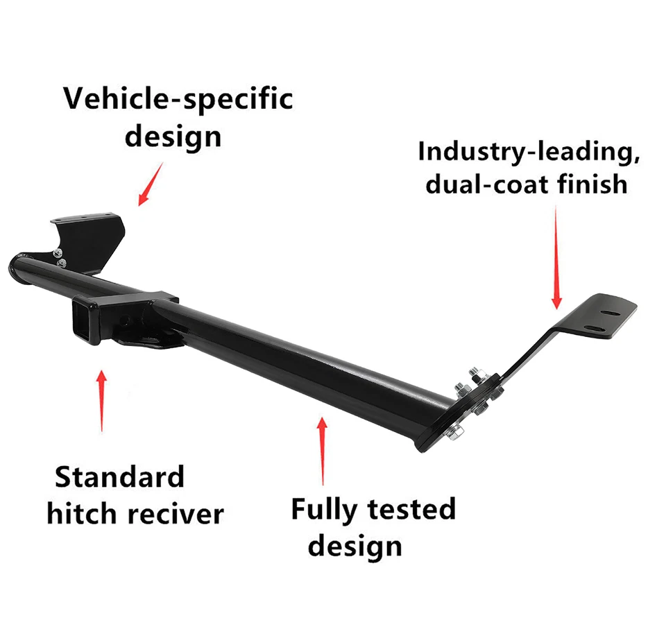 Tubo receptor de enganche de remolque clase 3 - 2" para Honda Odyssey 99-17 #13068 Foto 3 de 4