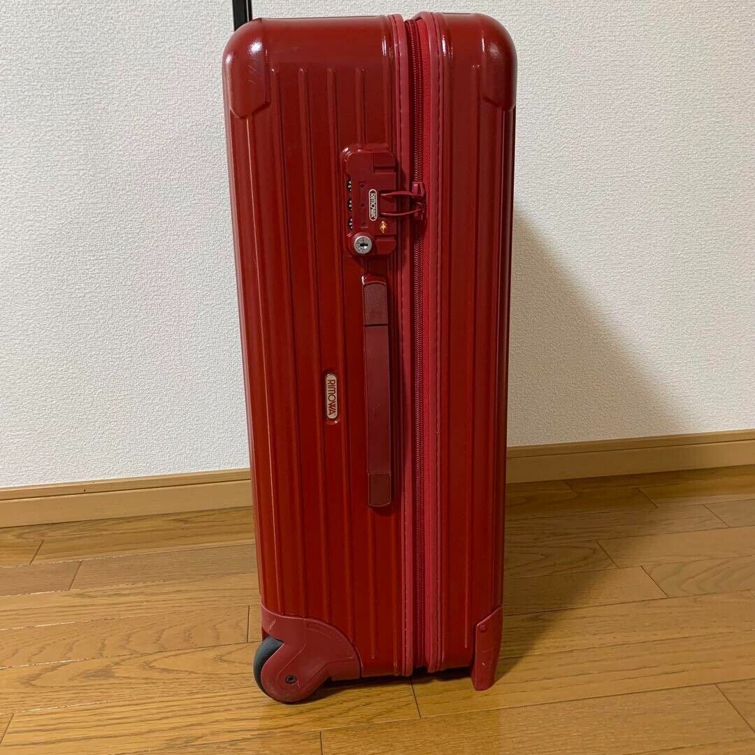RIMOWA Salsa Red 63L TSA Compatible Suitcase Carry Bag RIMOWA Salsa Red 63L TSA Compatible Suitcase Carry Bag