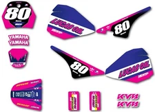 Full Custom Graphic Kit Active Pink YAMAHA PW Pee Wee 80 stickers decal kit