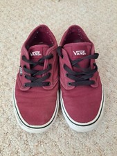 vans size 3 kids EUC Cherry red